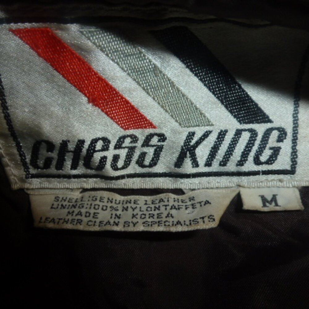 Chess King Vintage Brown Leather Vest Sz M - Picture 9 of 10